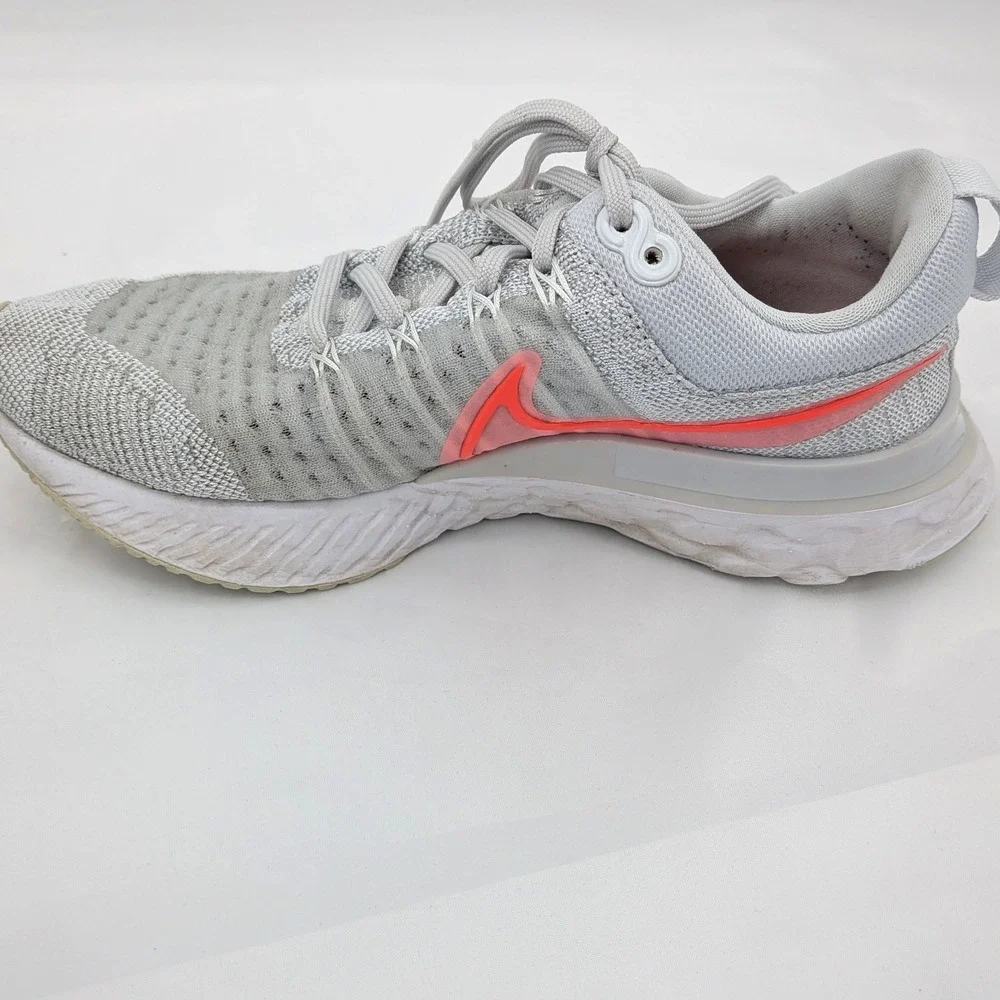 Athleisure Running Nike React Infinity Flyknit Gray Coral Trainers 7.5‎